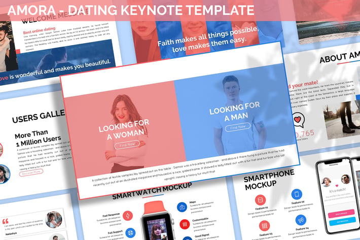 Amora - Dating Keynote Template