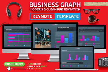 Business Graph Keynote Template