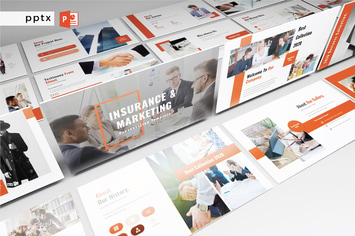 INSURANCE & MARKETING - Powerpoint V512