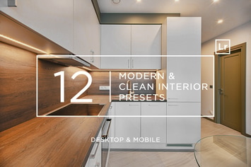 12 Modern & Clean Interior Presets + Mobile