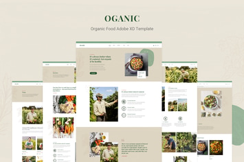 Oganic - Organic Food Adobe XD Template