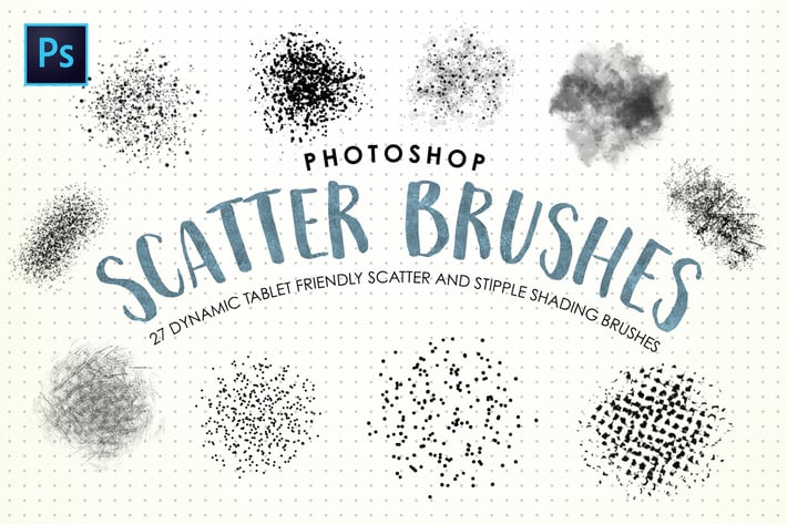 Photoshop Scatter & Stipple Brushes