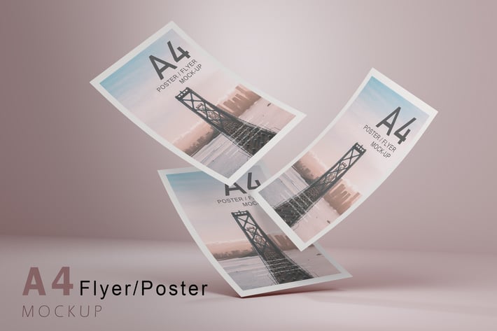 A4 Flyer Mockup V.6