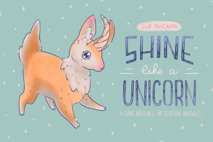   Shine Like a Unicorn | Procreate Brushes