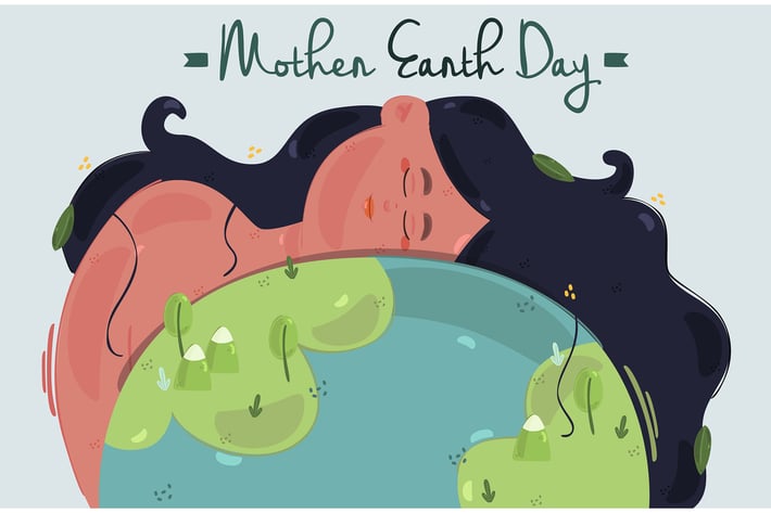 Mother Earth Day Hand Drawn Illustration (2)