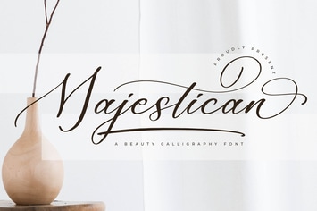 Majestican Calligraphy Font