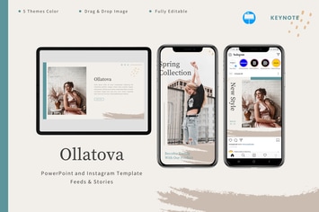 Ollatova - Keynote & Instagram Template
