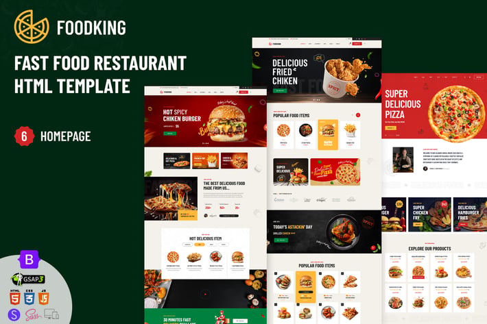 Foodking - Fast Food Restaurant HTML Template