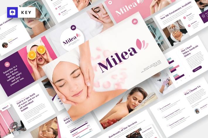Milea - Beauty & Spa Solution Keynote Template