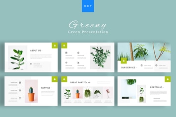Greeny - Green Keynote Presentation Template