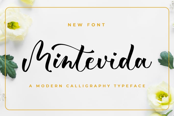 Mintevida - Wedding Font