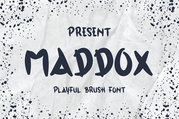Maddox Typeface - A Playful Brush Font