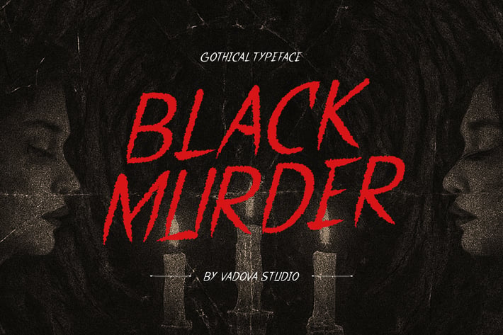 Black Murder Gothical Font