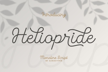 Heliopride Monoline Font