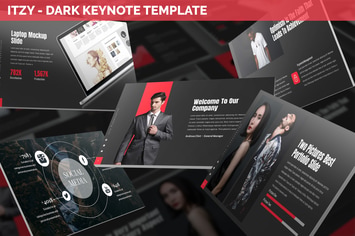 Itzy - Dark Keynote Template