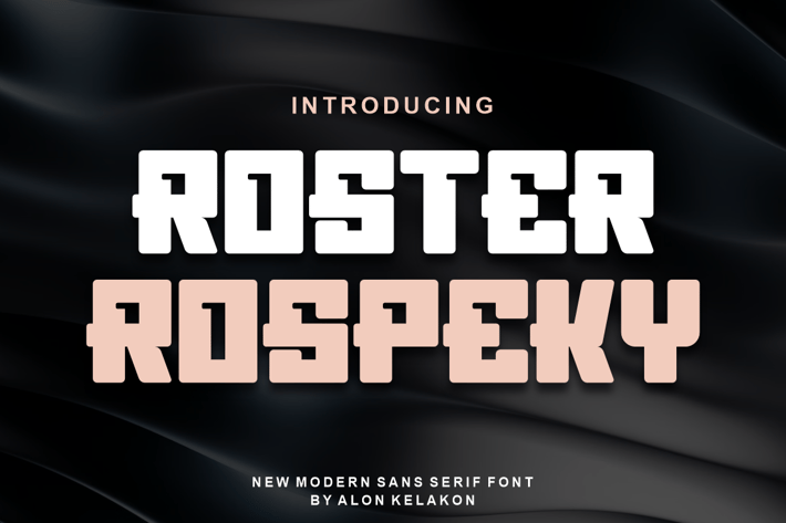 Roster Rospeky Font