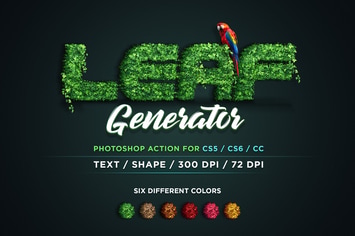 Leaf Generator Photoshop Action