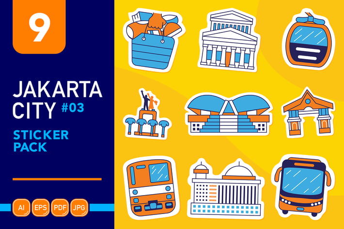 Jakarta City #03 Sticker Pack