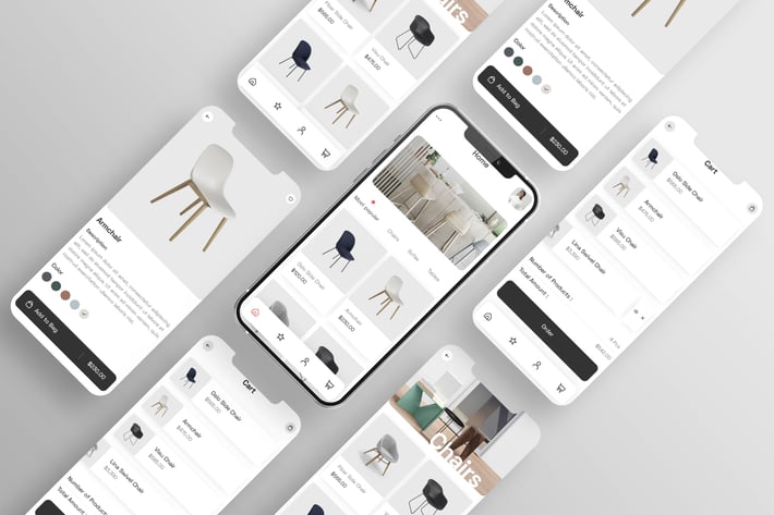 Furniture E-commerce App UI Kit Pack