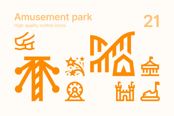 Amusement Park Icons 