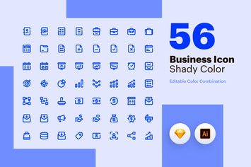 Business Icon - Shady Color 