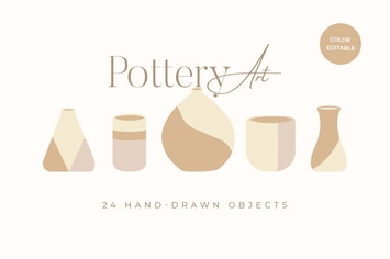 Pottery and Clay Illustration Art
