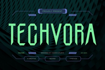 Techvora Creative Font