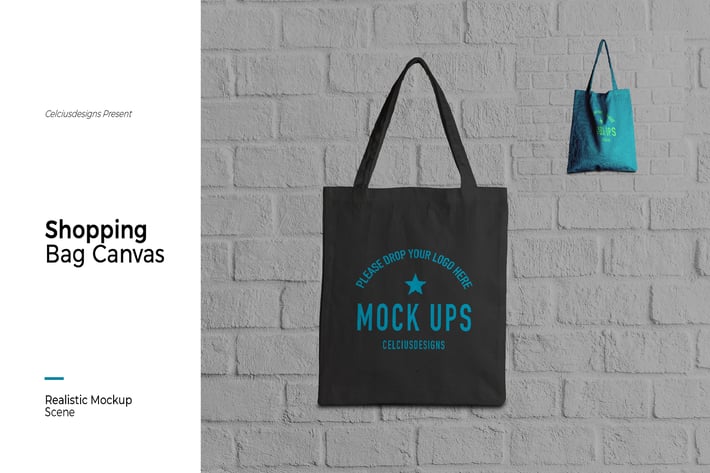 Sopping Bag Canvas Mock Up
