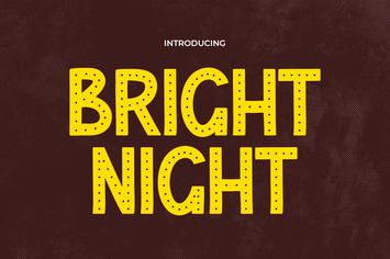 Bright Night - A Retro Disco Vintage Font