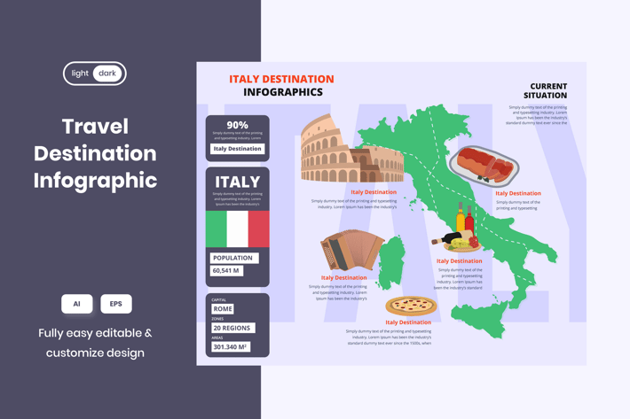 Travel Infographic: Italy