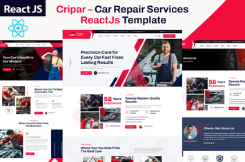 Cripar – Car Repair Services ReactJs Template
