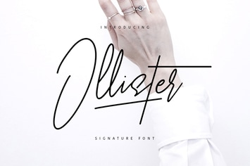 Ollister Signature Font