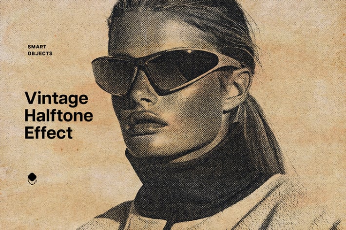Vintage-Style Halftone Photo Effect