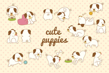 Cute Dog Hand Drawn