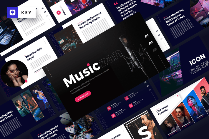Musiczan - Music Producer Keynote Template
