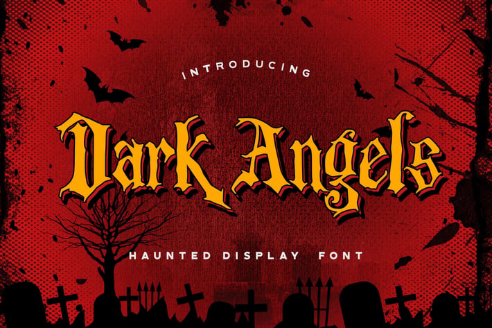 Dark Angels - Haunted Display Font