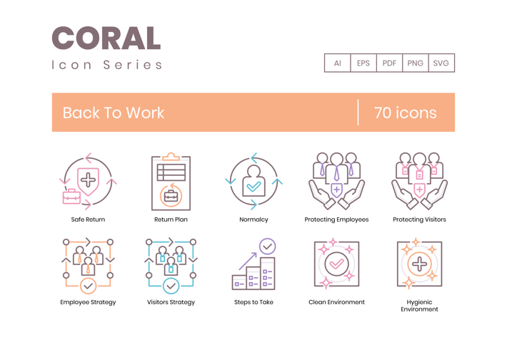 70 Back To Work Icons