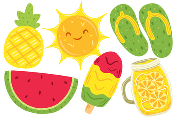 Summer Element Illustration
