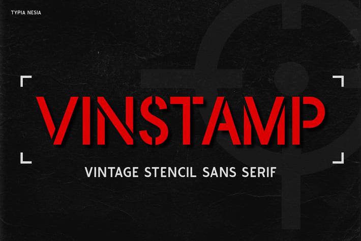 Vinstamp - Military Game Stencil Font