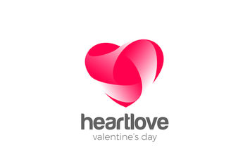 Logo Heart Love symbol design