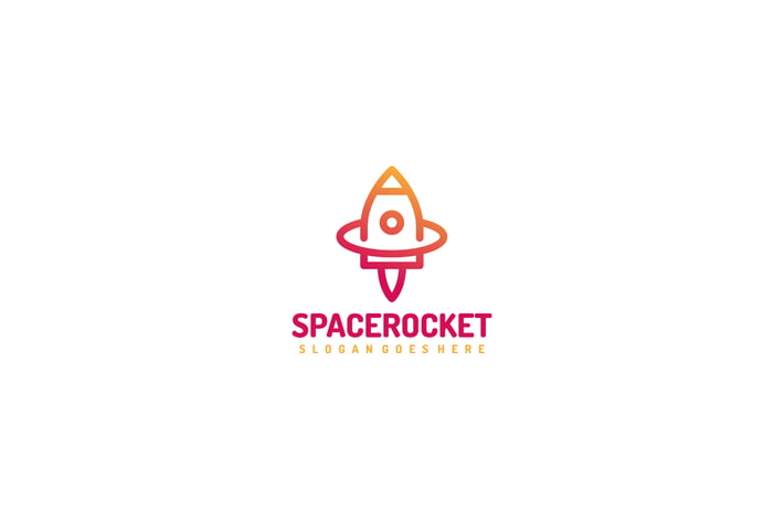 Space Rocket Logo