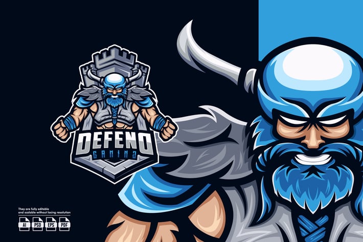 Viking Esport Logo Template