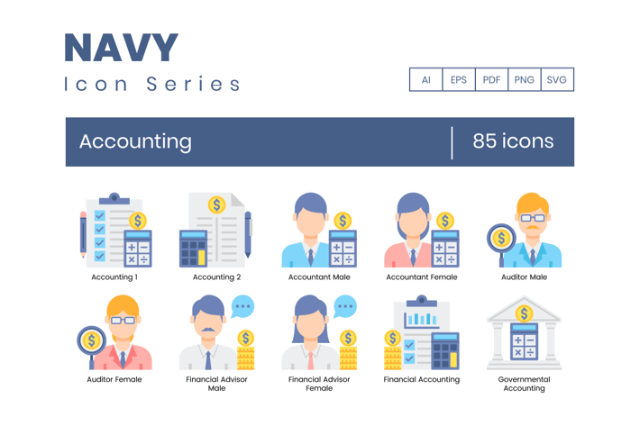 85 Accounting Icons