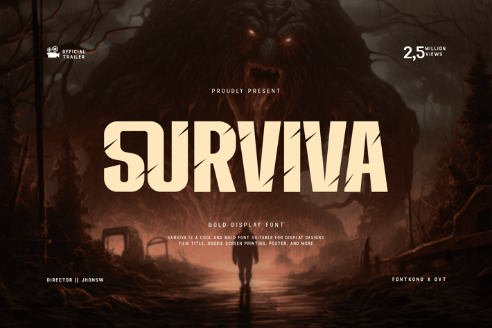 Surviva - Bold Display Font
