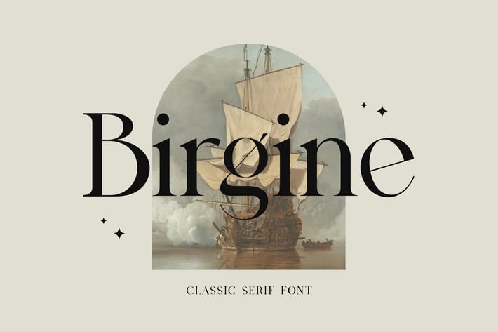 Birgine Modern Serif Font