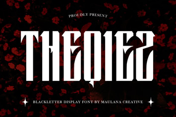 Theqiez Blackletter Display Font