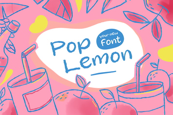 Pop Lemon, font for a Pop