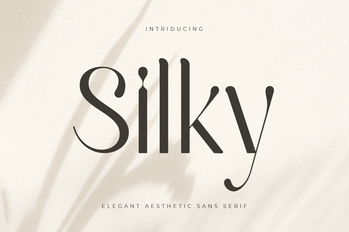 Silky - Elegant Aesthetic Sans Serif