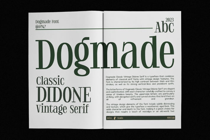 Dogmade - Vintage Didone Font
