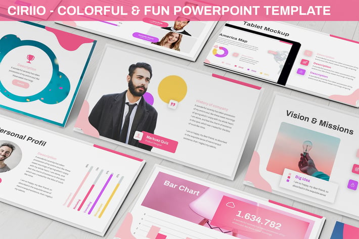 Ciriio - Colorful & Fun Powerpoint Template
